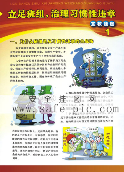 立足班組,治理習(xí)慣性違章掛圖
