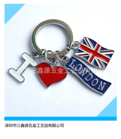 創意金屬鑰匙扣,可定制logo