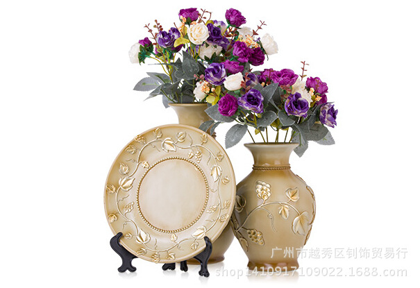 富貴竹花瓶、盤子（淺肉色）8