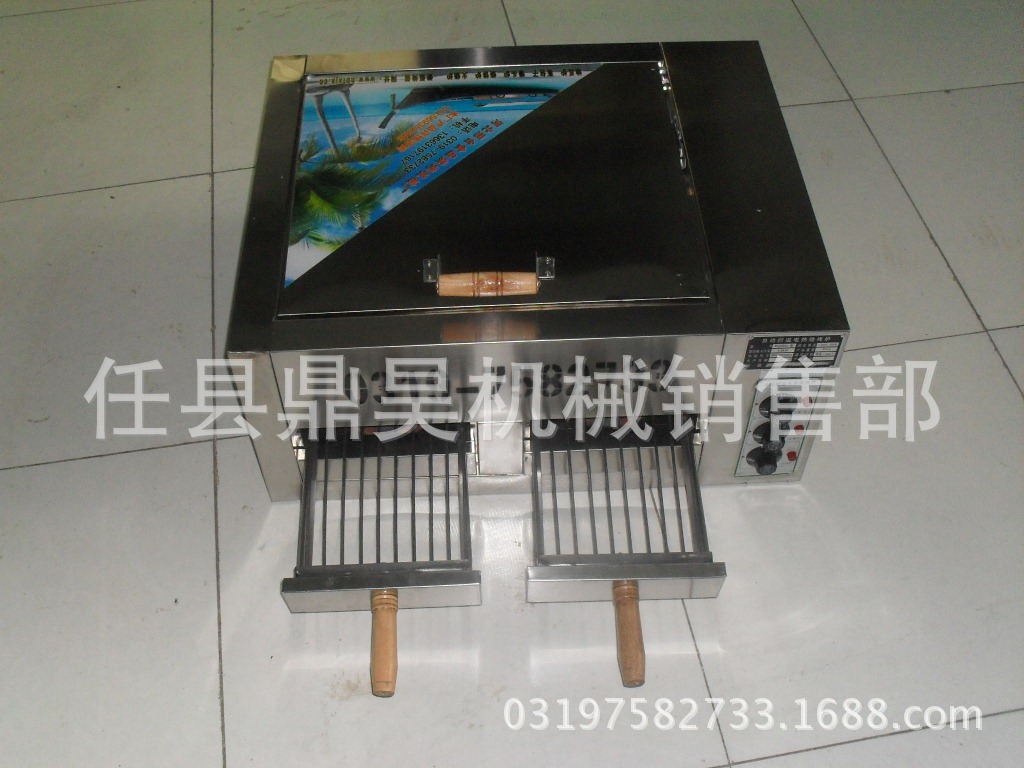 鼎昊牌雙抽屜電熱火燒爐(不銹鋼材質)