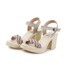 夏季女高跟鞋 原單***涼鞋女 新款潮高跟防水臺女涼鞋 一件代發(fā)